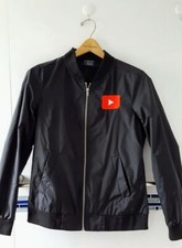 Charles River Youtube Brandcast Bomber Jacket Black Women's Size Small