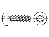 100X 3137670 Schraube 2,5X10 Kopf: Zylinder Torx® GehäRteter Stahl Bossard