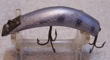 031525 VINTAGE KAUTZKY LAZY IKE 2  LURE  2.5" SILVER