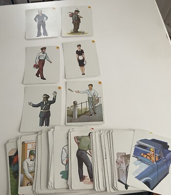 Vintage Print / Flashcard Lot- Set Of 103 Misc. People Prints 
