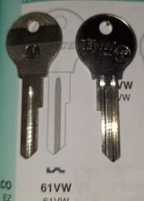 Volkswagen VW V68D, 61VW, V10 Vintage Key Blank