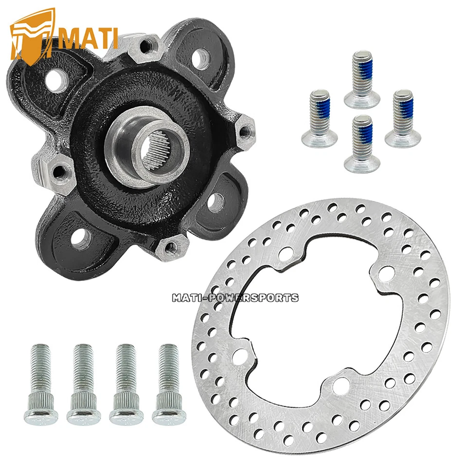 Rotor de freno de cubo de rueda delantera con barras para Polaris Ranger 900 XP 2013-2019/Crew XP Foto 4 de 4