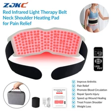 ZJKC 24W Red Light Machine Therapy Heating Pad Body Wrap for Pain Relief