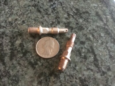 2 aircraft threaded stud dual thread 5/16-24 x 1 5/8 long thread in post 1/4 SQ
