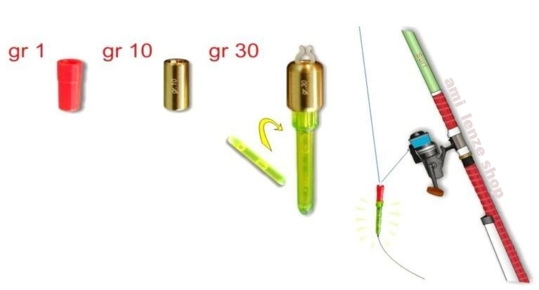 Tendifilo Piombato Per Pesca Surfcasting, Fondo E Segnalatore Visivo Starlight Per Orate E Mormore