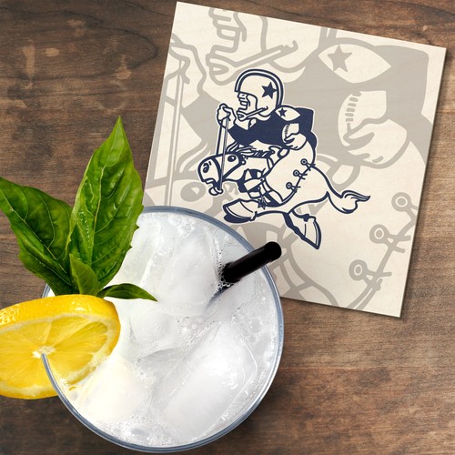Dallas Cowboys Mascot NFL Sport 4'' X 4'' Square Wooden Coaster - Picture 2 of 3