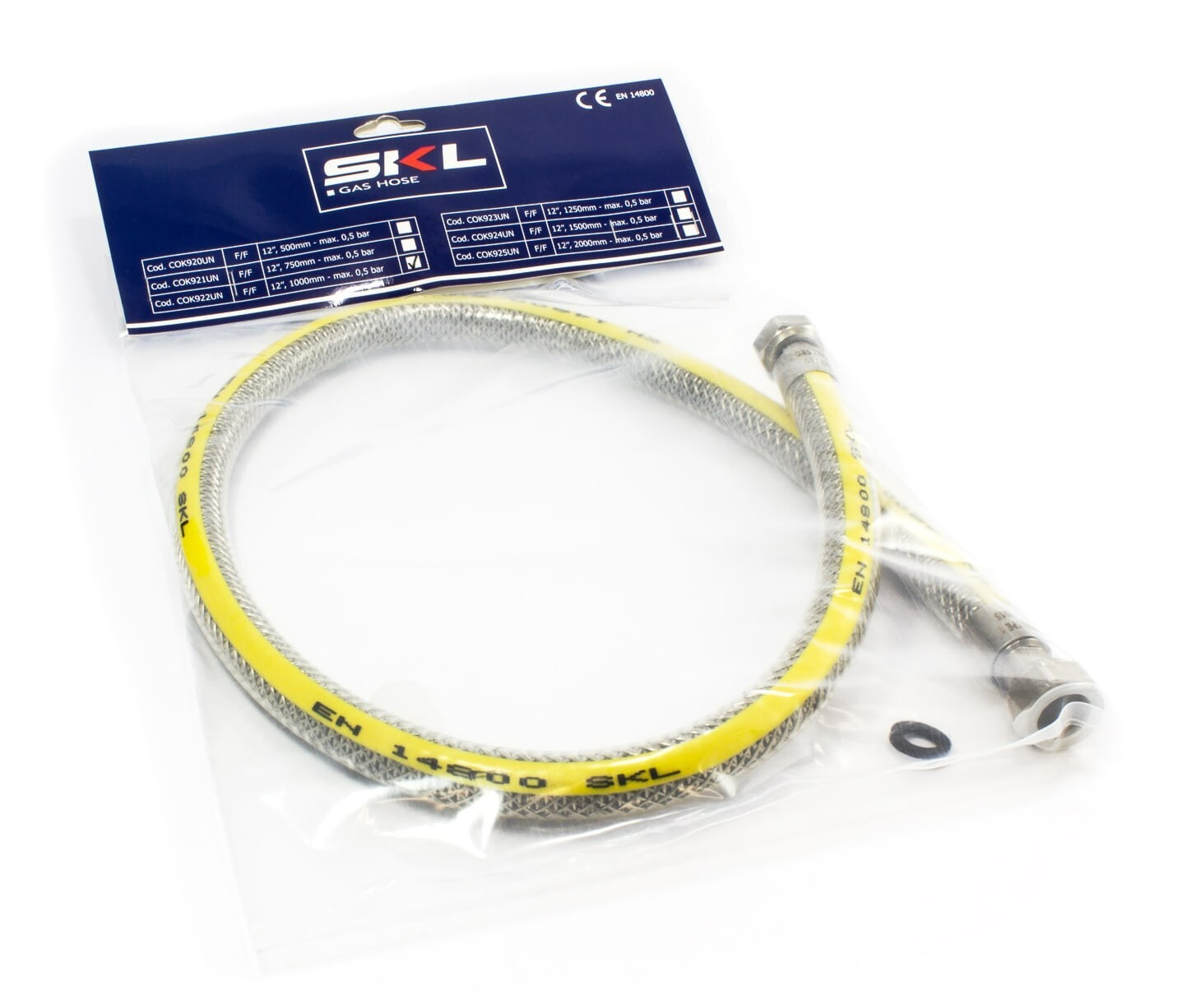 Tubo Gas Flessibile Certificato L. 2m 1/2F F VALGAS0023FF Idro Bric