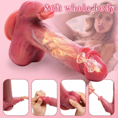 Telescopic Realistic Thrusting Dildo Vibrator Sex Toys for Women Remote Control - Picture 9 of 24