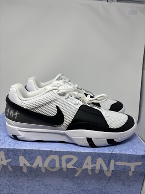 Nike Ja 1 'Scratch 2.0' (Size 13) FQ4796-101 ''White/Black'' Men's Basketball Shoe