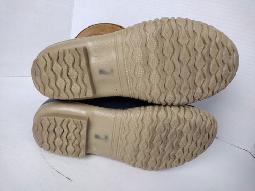 LaCrosse Polartec Made in USA Womens 7 Brown Suede Blue Rubber Winter Duck Boots - Picture 9 of 12