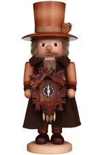 New in Box - Christian Ulbricht Natural Clockmaker - German Nutcracker 0-763