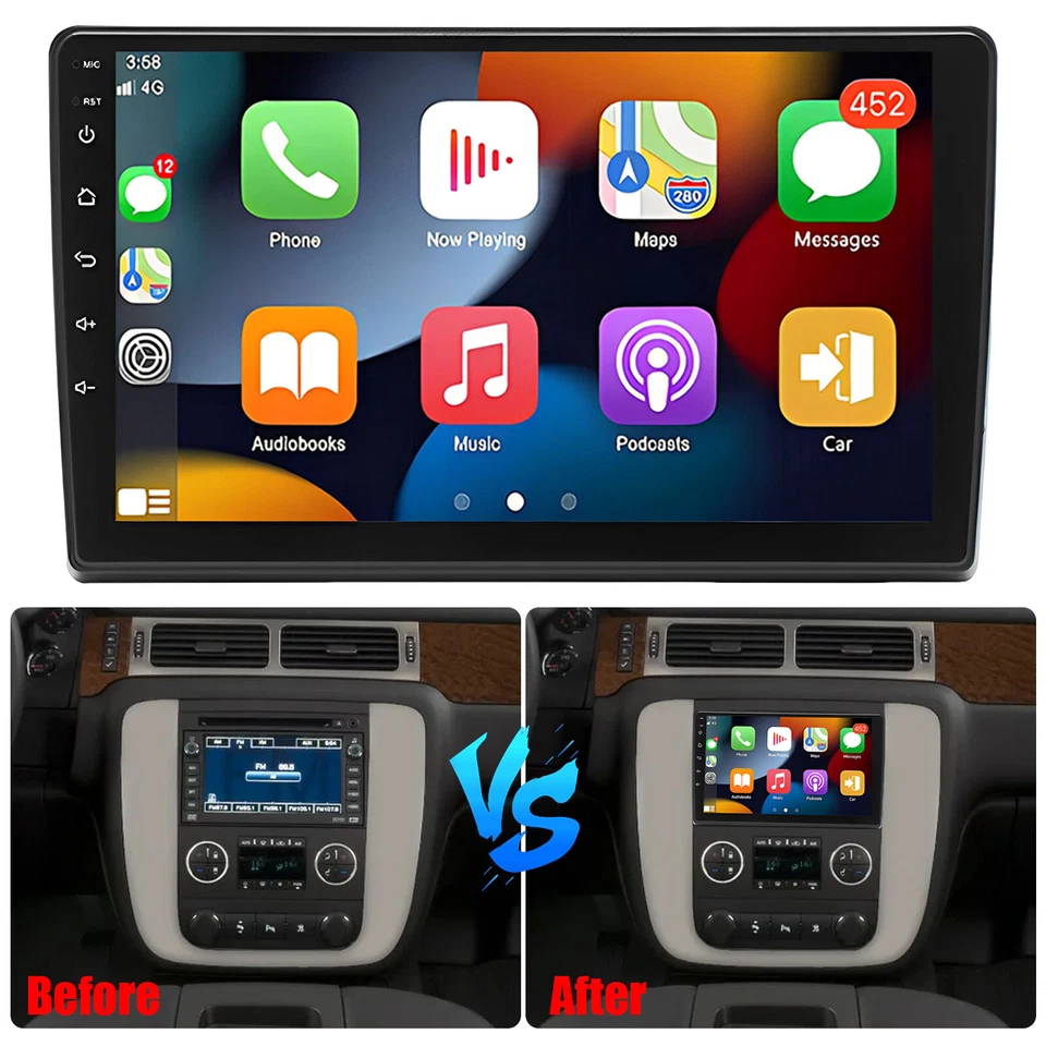 10.1" Car Radio Stereo For GMC Savana 2008-2019 Android 13 Carplay GPS Navi Foto 2 de 4