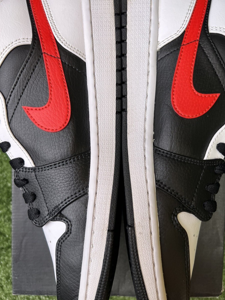 Nike Air Jordan 1 Mid Black Chile Red White size 9.5 554724 Nike Air Jordan 1 Mid Black Chile Red White size 9.5 554724
