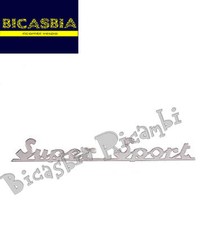 3693 - TARGHETTA POSTERIORE ALLUMINIO CROMATA SUPER SPORT VESPA 180 SS