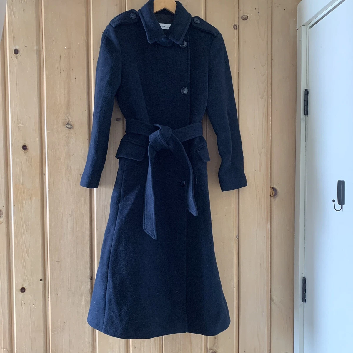 Royal Blue Robe Wrap Coat - Women - Ready-to-Wear