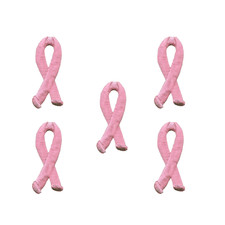Breast Cancer Patches (5-Pack) Awareness Embroidered Iron On Patch Appliques