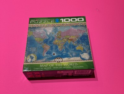 Eurographics Map of the World 1000 Pc Jigsaw Puzzle ...