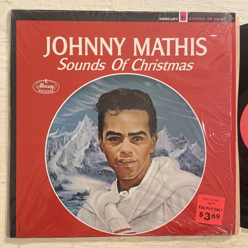 Johnny Mathis Sounds Of Christmas LP Mercury Stereo Holiday + Shrink EX!!!! - Picture 2 of 4