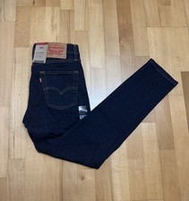 Levi s 510 Skinny Jeans Mens 28x30 denim blue dark wash stretch NWT