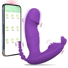 Wearable G-Spot Clit Vibrator Dildo Massager Adult Sex Toy for Women App Control