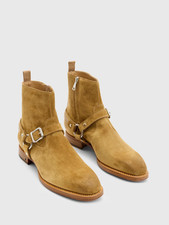 998 New John Varvatos Collection Regent Harness Suede Leather Boots 10.5