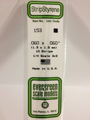 EVG153 .060X.060 STRIPS 10PC