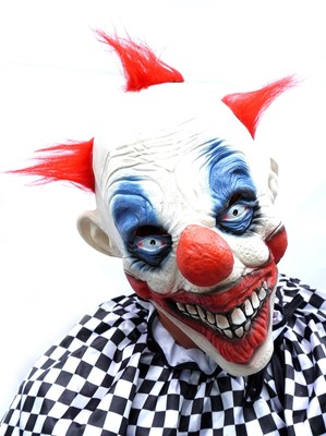 Terrifying Halloween Killer Clown Mask - Handcrafted Latex Smiling Clown