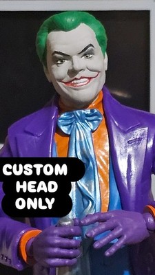 Custom Head  For Mcfarlane Batman 1989 Joker Nicholson