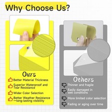 200 Pieces 4 3/4" x 2 3/8" Plastic Shipping Tags with Wire Waterproof Tags for L