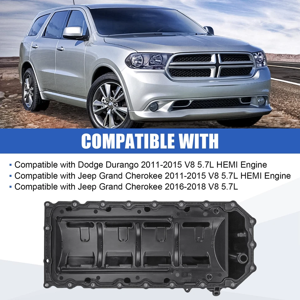 Pan de aceite del motor 53022343AL para Jeep Grand Cherokee/Dodge Durango 2011-2015 5,7 L Foto 3 de 4