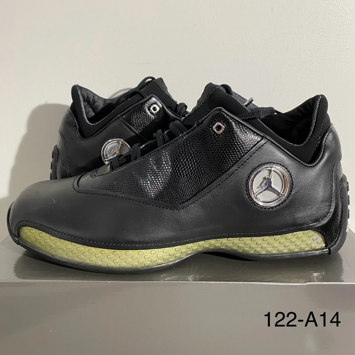 NIKE AIR JORDAN 18 Low Black Chrome 306151 001 Basketball Shoes Size 12 Air Jordan 18 OG Low Black Silver Chrome - 306151-001 main image 3