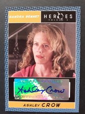 Heroes volume 2 Ashley Crow as Sandra Bennett autograph Topps trading card 2008