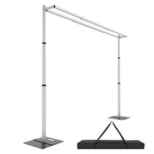 Hecis10ftx10ft Double Crossbar Pipe and Drape Backdrop Stand Kit, Heavy Duty ...