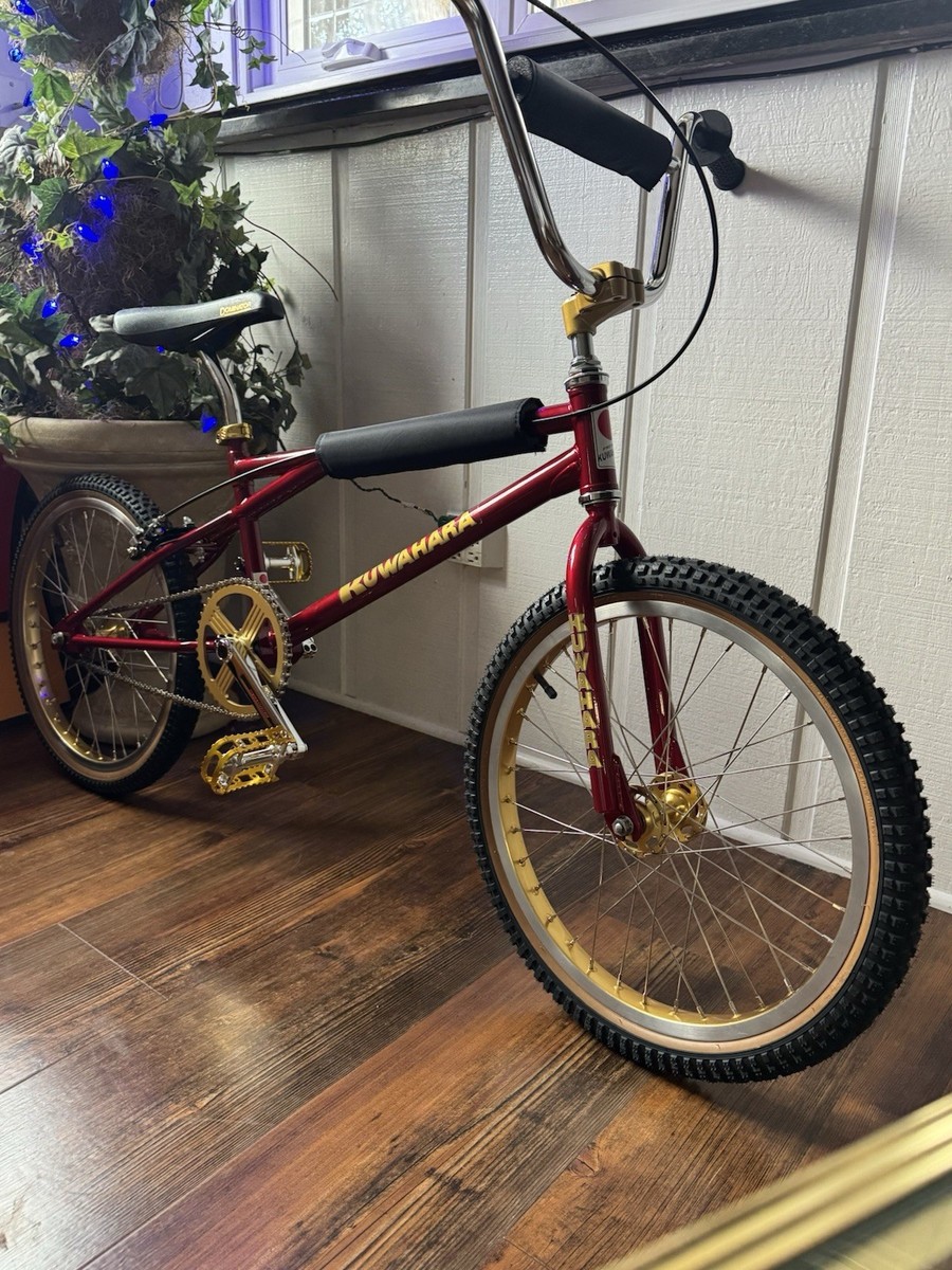 Kuwahara Champion Series Pro Old School BMX Bike Red Gold | eBay