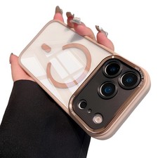 For iPhone 17 16 Pro Max 15 14 13 12 11 Clear Magnetic Mag Safe Shockproof Case