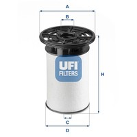 Kraftstofffilter UFI 26.076.01 Filtereinsatz FüR Alfa Giulia Fiat Ducato 120