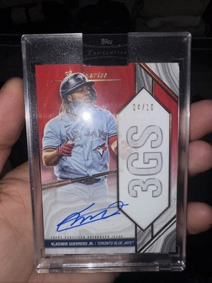 2022 Topps Luminaries - Home Run Kings Autographs Vladimir Guerrero Jr. Red /10