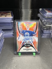 OLIVIER RODRIGUE NHL Oilers 2025-26 UD Allure Red Rainbow RC Auto #124 Card
