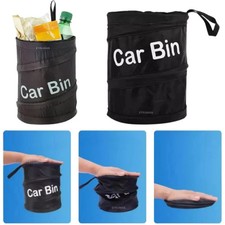 Car Bin Pop Up Black Storage Dustbin Foldable Travel Mini Rubbish Waste Basket