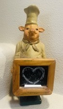Pig Chef Figure With Chalkboard, 1990s, World...