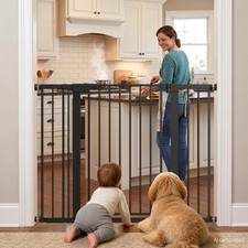 36 Tall Baby Gate with Door 29.7-48.8 Wide Adjustable Dog Gate