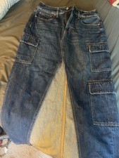 American Eagle Low Rise Denim Cargo Maxi Skirt Size 2 New with tags