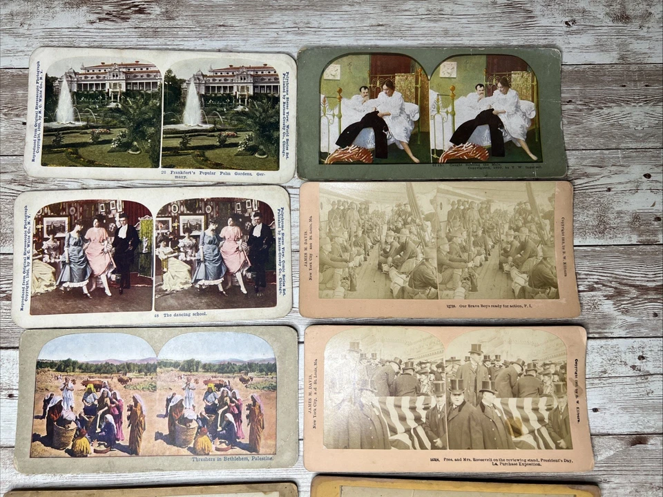 Лот из 19 стерео вид карты / Джеймс М. Дэвис, Metropolitan серии, меньшинства - Изображение 2 из 4