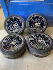 11-18 Porsche Cayenne 958 21" Sport Edition Wheels Rims Set Graphite 7P5601025BF