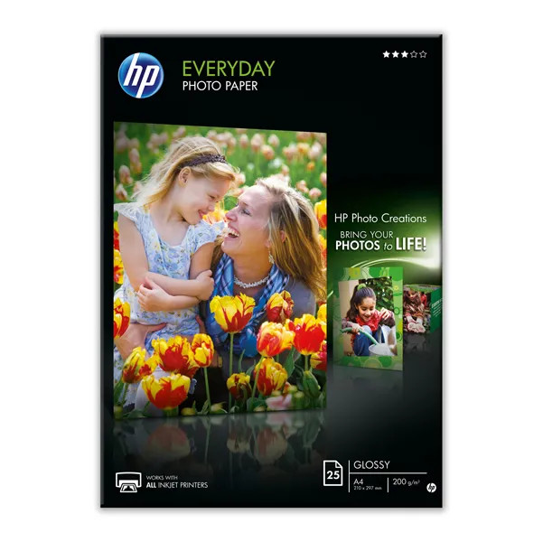 Hp Carta Fotografica Everyday A4 25 Fogli Lucida - Immagine 2