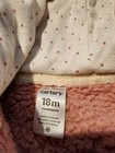 Baby CARTER Girl's Zip Up Bear Jacket * size 18 months PINK — photo 2