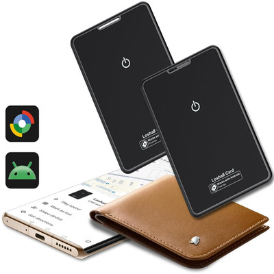Android Wallet Tracker Karte 2er Pack Ultradünn Smart Finder Card Tag