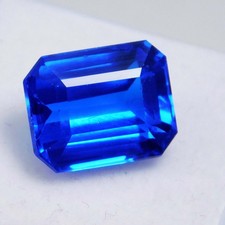 Certified 9.10 Ct Wonderful 100 Natural Top Color Tanzanite Loose Gemstone