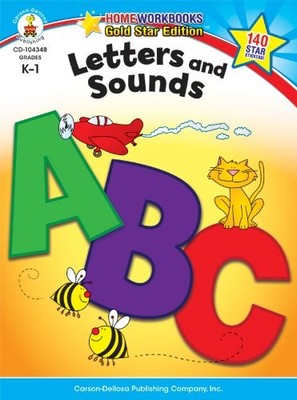 LETTERS AND SOUNDS, GRADES K - 1: GOLD STAR EDITION (HOME By Carson-dellosa *VG*