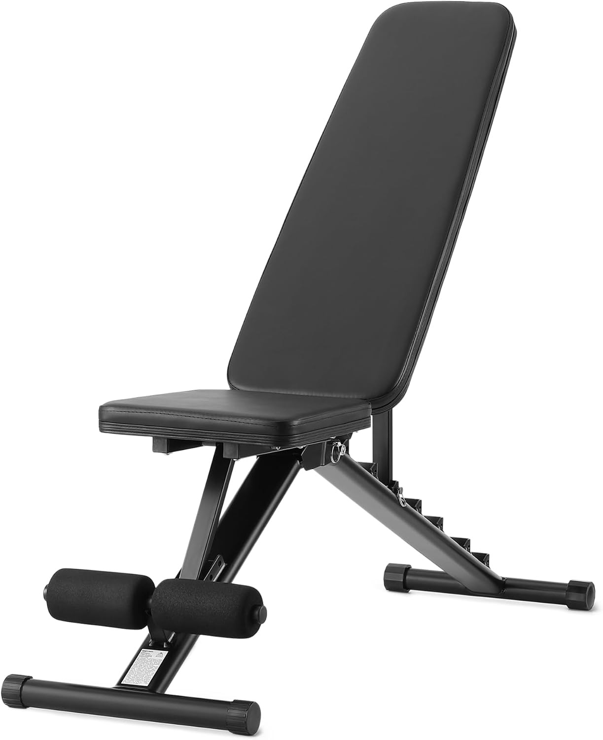 Adjustable Workout Weight Bench Press Foldable Home Gym Bench Black 135x38x116